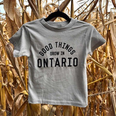 Good Things Grow in Ontario tee - Stone