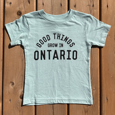 Good Things Grow in Ontario Tee - Seafoam