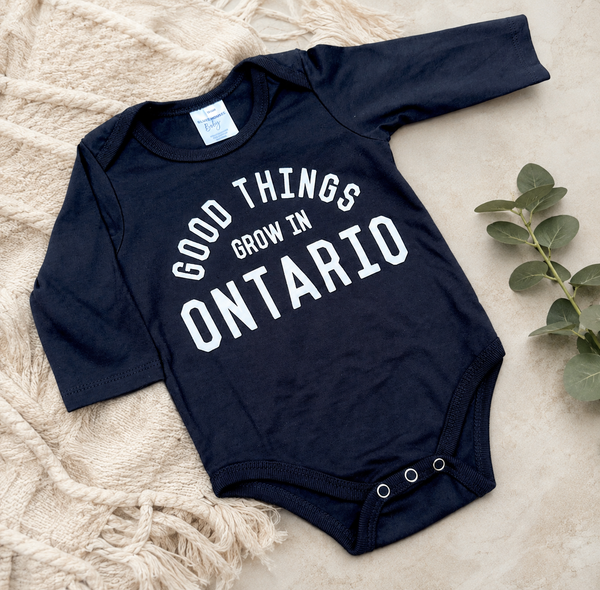 Good Things Grow Long Sleeve Onesie