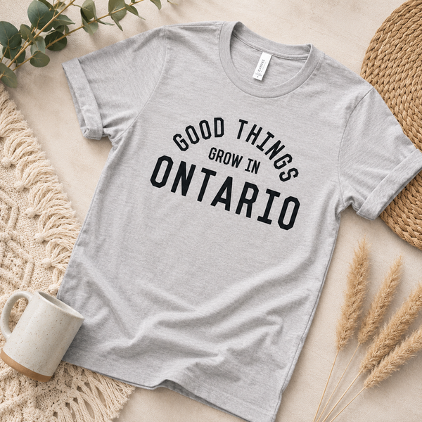 Good Things Grow in Ontario Tee - Kids + Adults - Clay