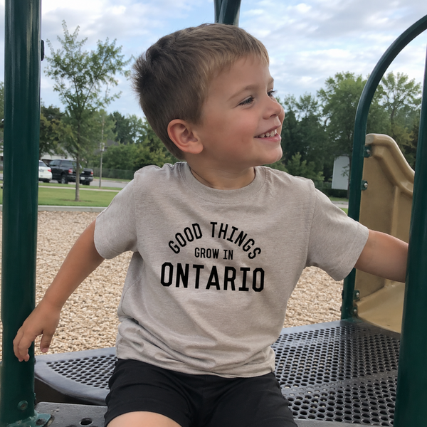 Good Things Grow in Ontario Tee - Kids + Adults - Clay