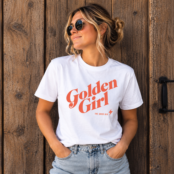 Golden Girl tee - White