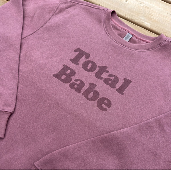 Total Babe Crewneck - Dusty Rose