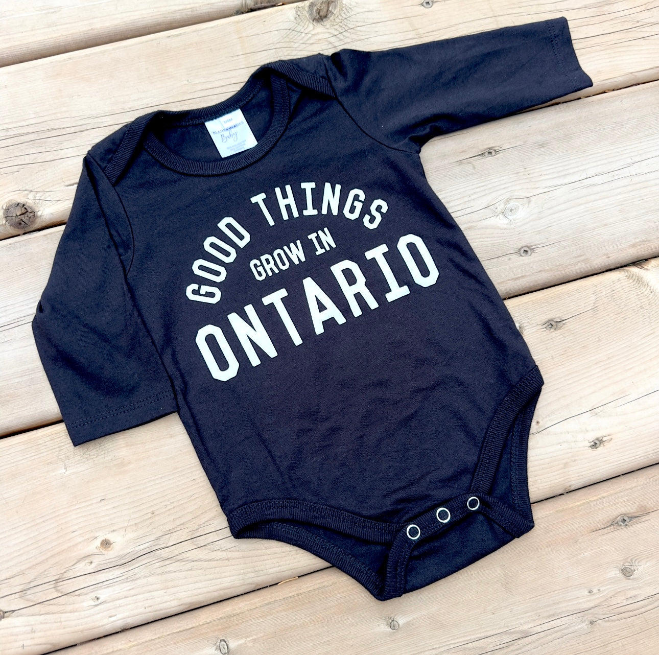 Good Things Grow Long Sleeve Onesie