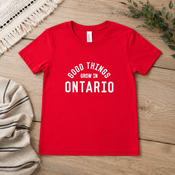 Good Things Grow in Ontario Tee- Red