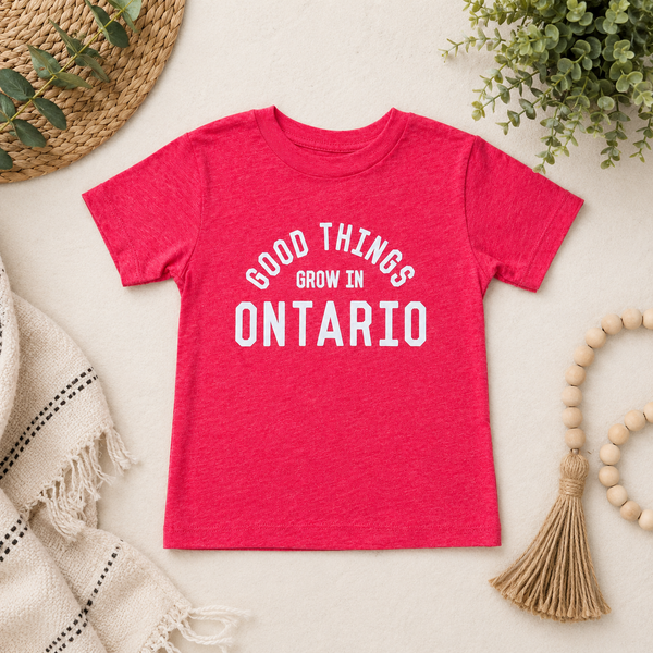 Good Things Grow in Ontario Tee- Red